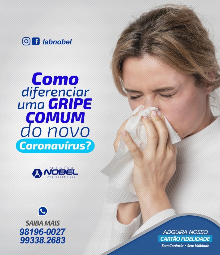 Como diferenciar uma gripe comum do novo Corona Vírus?